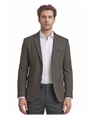 Knit Brown Diagonal Sport Coat