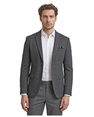 Knit Charcoal Diagonal Sport Coat