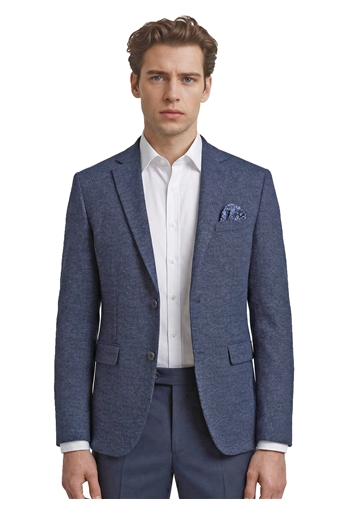  Knit Navy/Taupe Tic Sport Coat