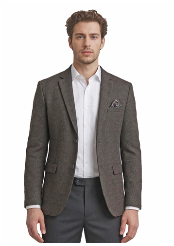  Knit Brown Diagonal Sport Coat